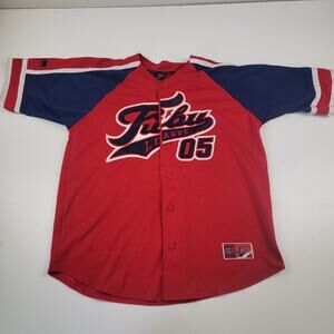 Vintage FUBU League 05 Sport Classic Edition Hip Hop Jersey, Men’s XL, Black Red